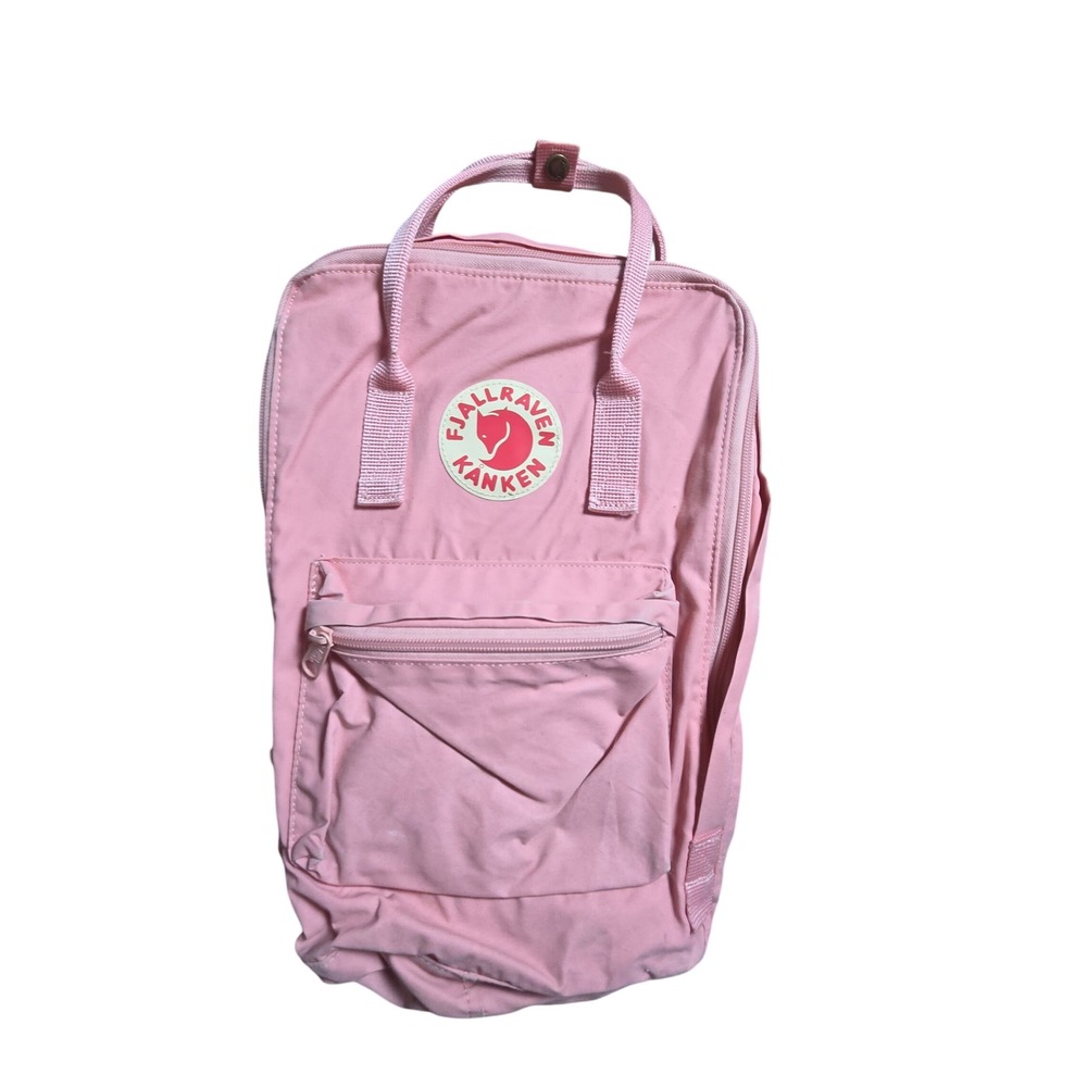 Fjallraven Kanken Classic Backpack Logo Patch Vinylon School Travel Bag Pink